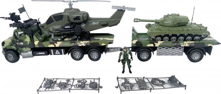 Tractor militar con soldado 80 cm