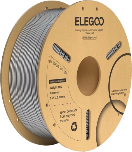 Filamento ELEGOO PLA+ gris estelar