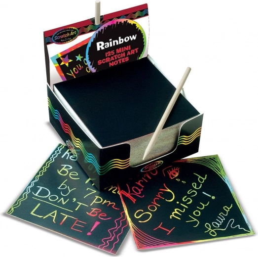 Set de Scratch Art con tarjetas multicolores para niños