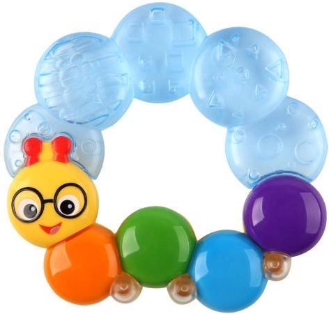 Mordedor Baby Einstein relleno de agua Teether-pillar azul 3m+