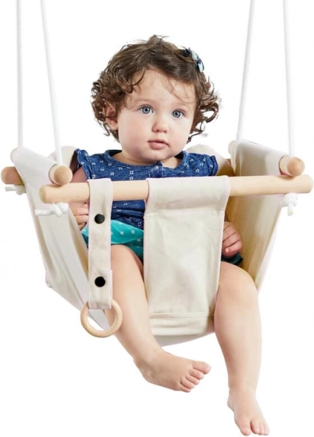 Columpio textil infantil de algodón 2KIDS TOYS, beige