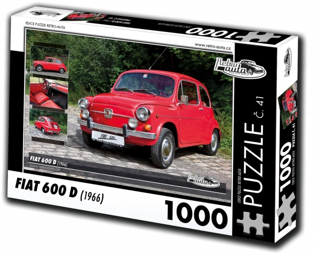 Puzzle RETRO-AUTA Fiat 600 D (1966) – 1000 piezas