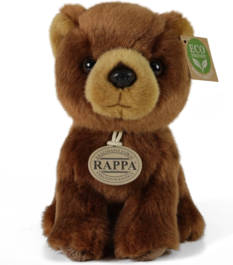 Oso de peluche marrón Rappa de 18 cm Eco-Friendly