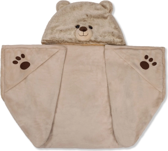 Manta calentita con capucha Oso Cozy Noxxiez