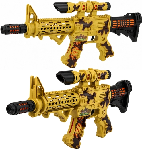 Rifle militar de juguete moro con telescopio, luces y sonidos 54 cm - 1 pieza