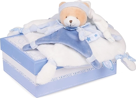 Set de doudou: osito de peluche de apego con gorrito