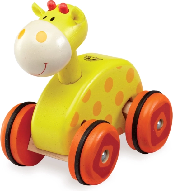 Jirafa de madera con ruedas Wonderworld