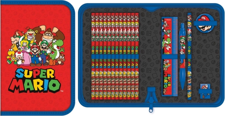 Estuche Super Mario lleno