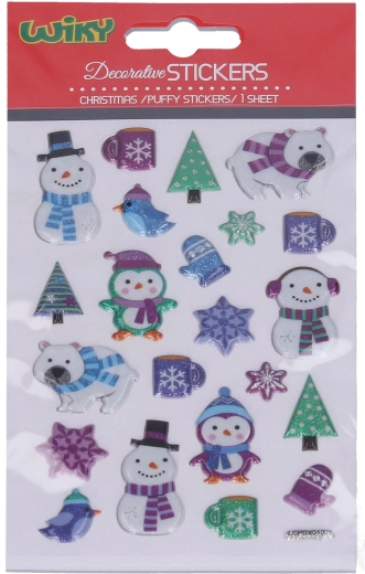 Pegatinas 3D Navidad 19 × 10,5 cm – Navidad