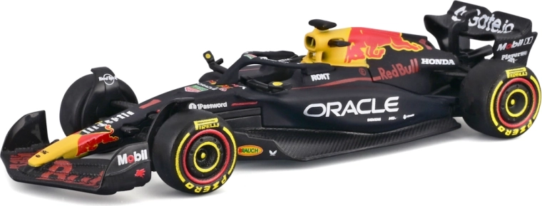 Modelo de Fórmula 1 Bburago Oracle Red Bull Racing RB21 2025 Max Verstappen 1:64