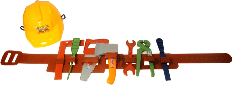 Set infantil de herramientas con casco