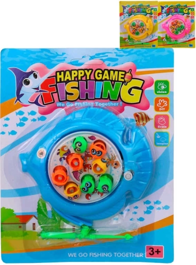 Pesca de pececitos: juego infantil de pesca de cuerda con caña