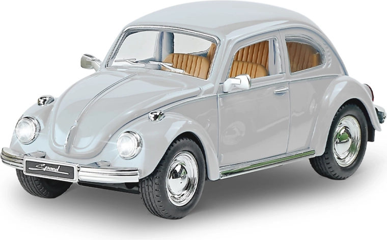 Coche blanco con luz y sonido