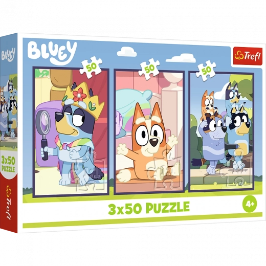 Rompecabezas 3x50 Familia Bluey