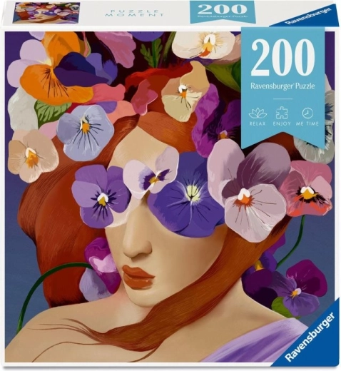 Puzzle RAVENSBURGER Moment Cabeza floral Violeta 200 piezas