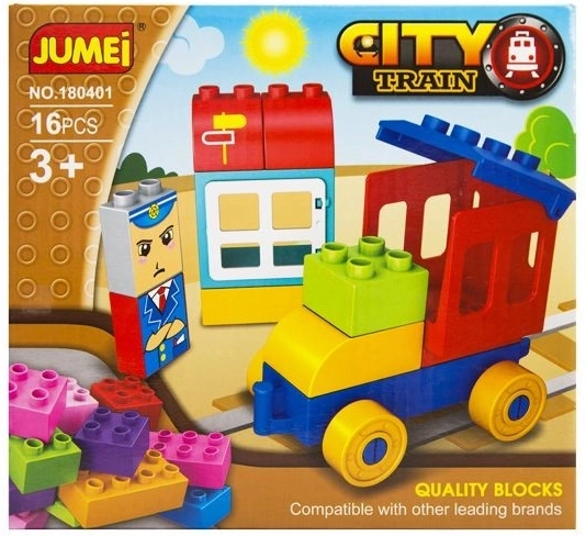 Juego de construcción Jumei City tren 16 piezas - 1 pieza