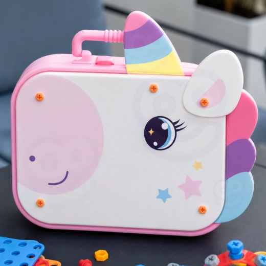 Maletín 2 en 1 con diseño de unicornio