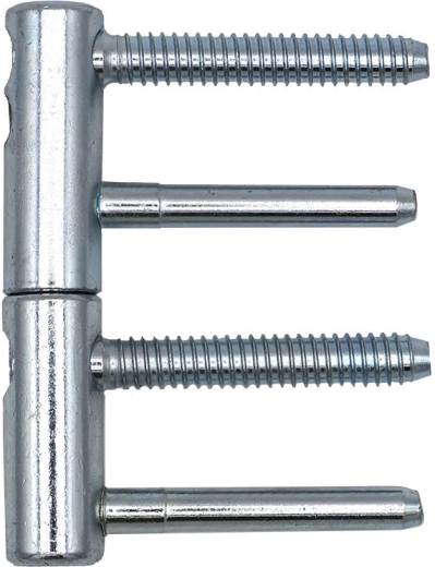 Bisagra de puerta TRIO 15 completa, zinc azul (10 uds)