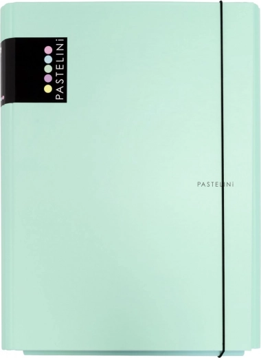 Carpeta laminada de 3 solapas con goma Pastelini – Verde