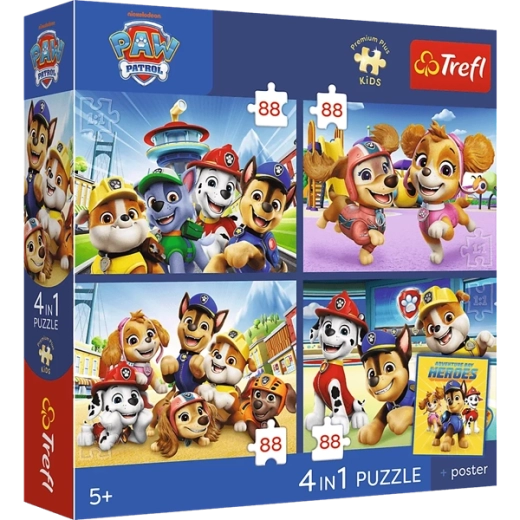 Cuatro puzzles en un solo paquete