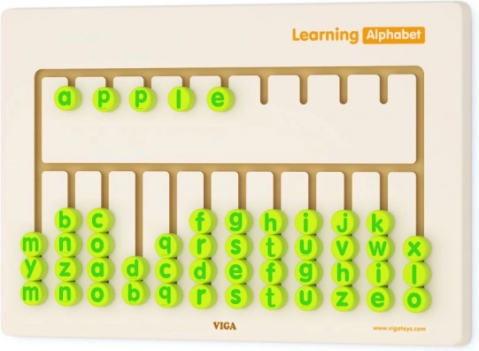 Tablero sensorial para aprender el alfabeto VIGA