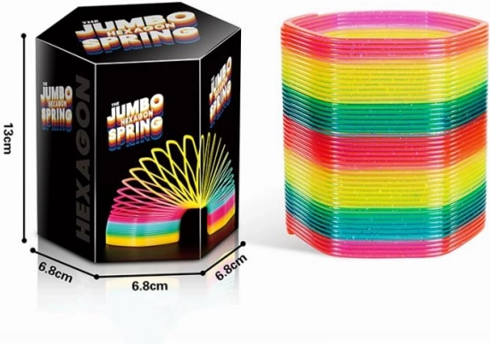 Espiral jumbo de colores con purpurina