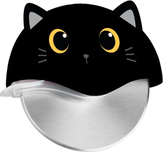 Cortador de pizza con diseño de gato