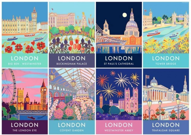 Puzzle Ravensburger Londres en estilo vintage de 1000 piezas