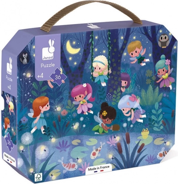 Puzzle en maletín Hadas nocturnas 36 piezas