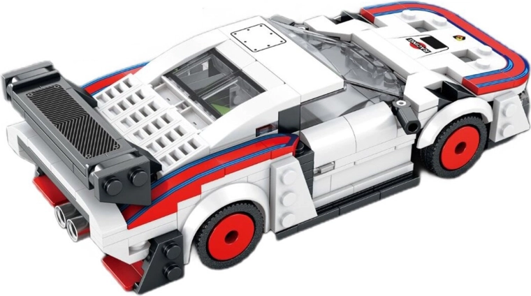 Set de construcción de coche deportivo blanco, 346 piezas