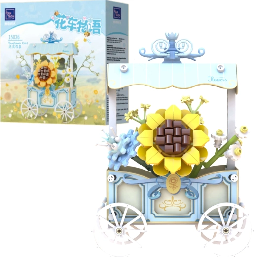 Set de construcción Pantasy carrito de flores con girasol, 265 piezas