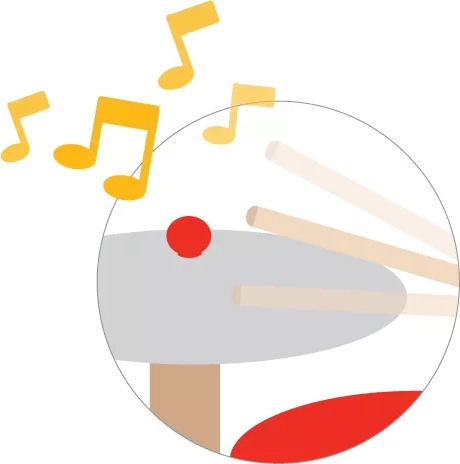 Sonidos divertidos y ritmo al alcance