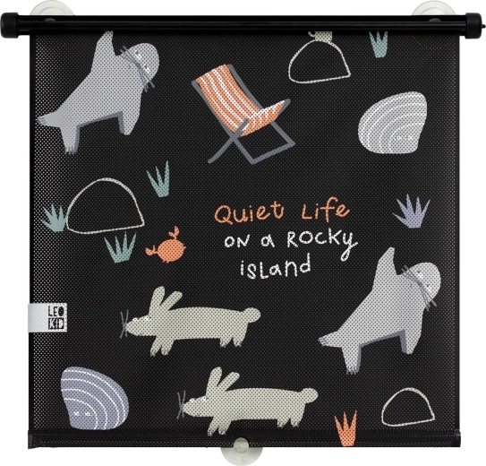 Leokid parasol para coche rocky island