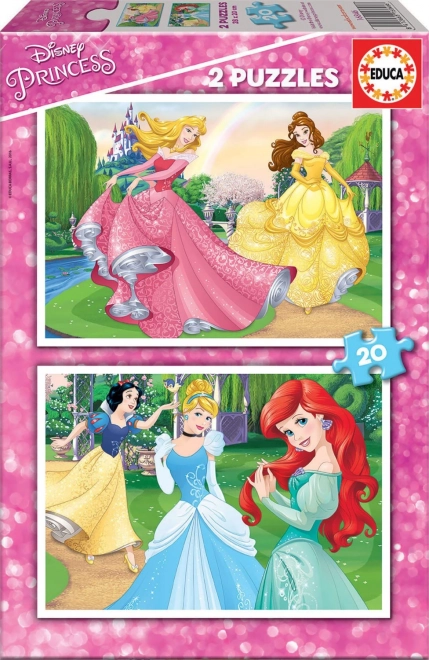 Puzzle PRINCESAS DISNEY 2×20 piezas