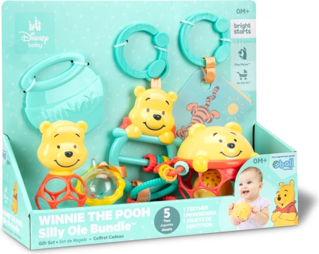 Set de regalo multisensorial Disney Baby Winnie the Pooh - 5 unidades