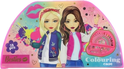Set creativo de dibujo en maletín con motivo para niñas