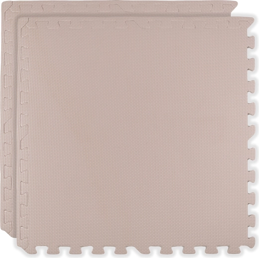 Alfombrilla de espuma HUMBI 120 × 60 cm – grandes puzzles de espuma impermeables, seguros, 2 uds., rosa claro