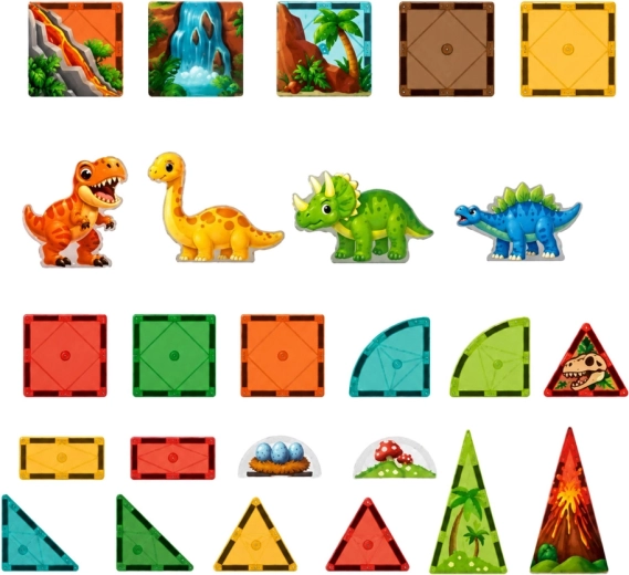 31 piezas para formas, colores y aprendizaje creativo