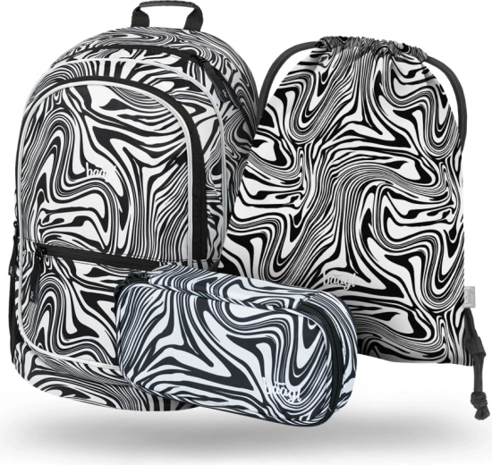 Set Baagl de mochila, estuche y bolsa Core Mixture