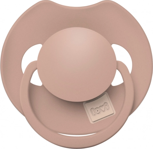 Chupete dinámico de silicona LOVI Prime 0–6 meses, Blush