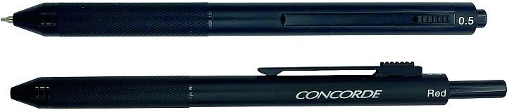 Bolígrafo multifunción 4 en 1 CONCORDE Chameleon, negro