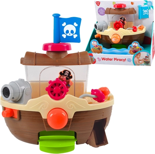 Playgo barco pirata para la bañera con efectos de agua