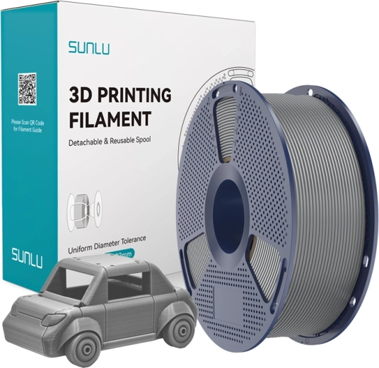 Filamento Sunlu PETG gris