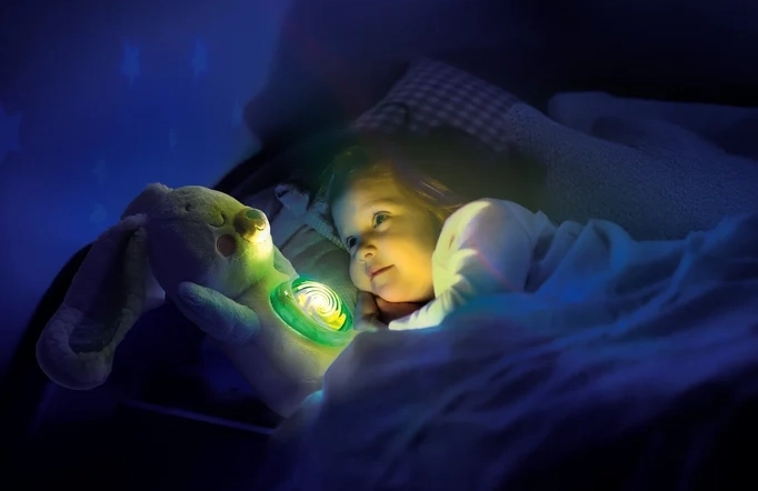 Mágica proyección de aurora boreal