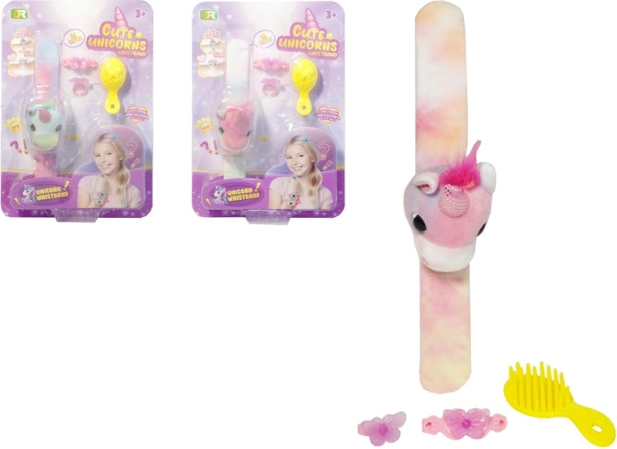Set de belleza – pulsera magnética de felpa con unicornio