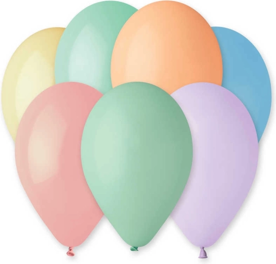 Globos de látex pastel Gemar 26 cm – set de 10 uds.