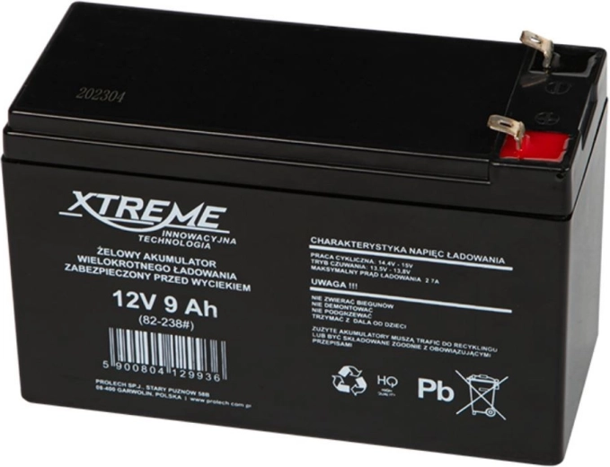 Batería de gel 12V 9Ah XTREME