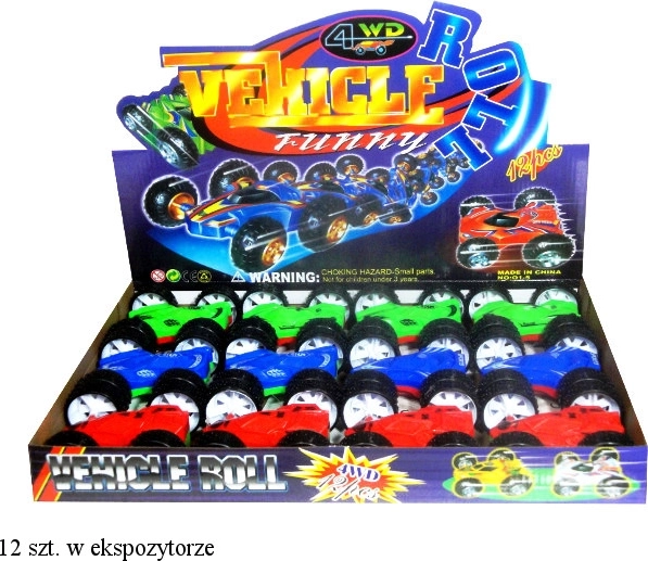 Coche volteretas con tracción por fricción