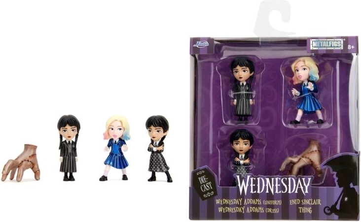Set de figuras WEDNESDAY 6 cm – 4 uds.