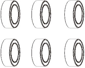 Rodamiento de bolas JAMARA 6 × 10 × 3 mm - 1 unidad